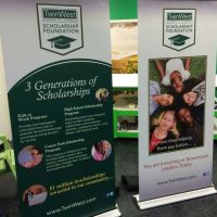 trade show banner 2 twin west scholarship foundation